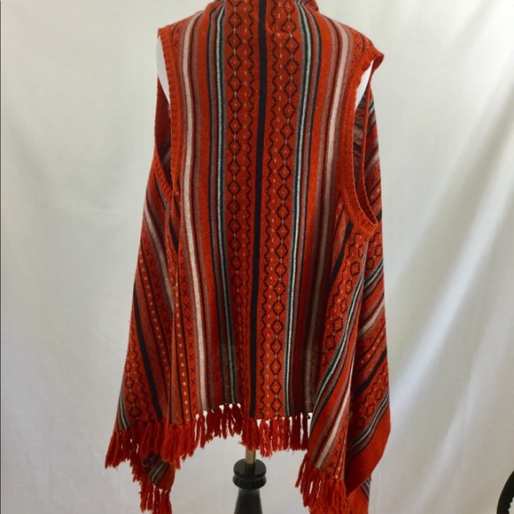 Boho High Low Open Vest with Fringe - Picture 2 of 6